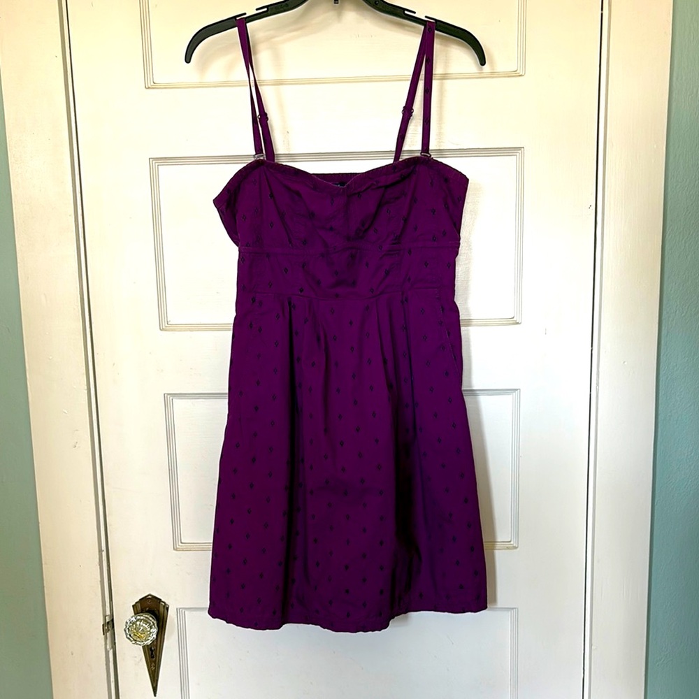 American Eagle Outfitters Purple Spaghetti Strap Dress Size 10